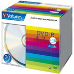 ＤＶＤ－Ｒ　４．７ＧＢ　ＰＣデータ用　１６倍速対応　２０枚スリムケース入り　シルバーディスク　■お取り寄せ品