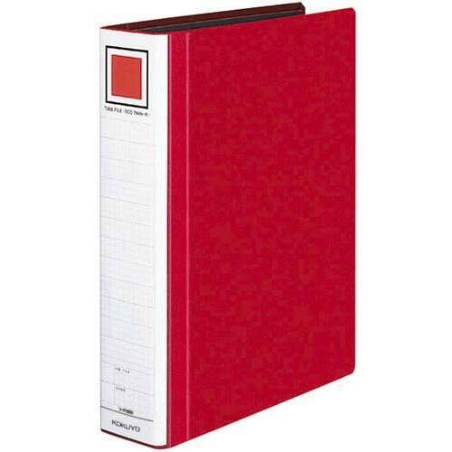 チューブファイル　エコツインＲ　赤　Ａ４　縦　背幅６５ｍｍ３冊