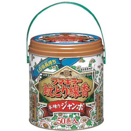 蚊とり線香本練りジャンボ　５０巻×３缶