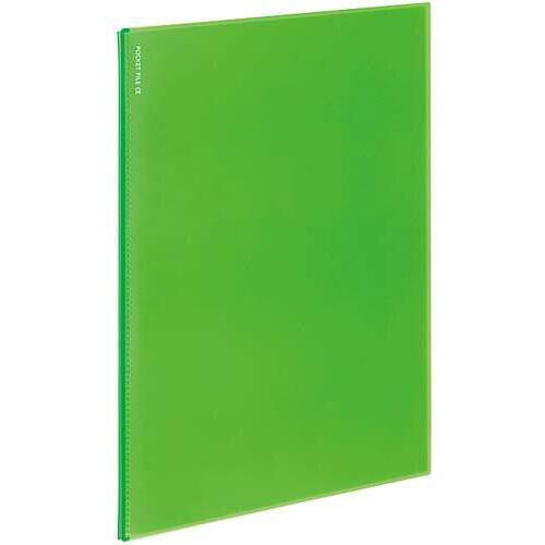 ポケットファイル&alpha;６Ｐ＜ノビータ&alpha;＞黄緑１０冊