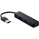 ＵＳＢ２．０ハブ／カラフルモデル／バスパワー／４ポート／ブラック　■お取り寄せ品