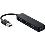 ＵＳＢ２．０ハブ／カラフルモデル／バスパワー／４ポート／ブラック　■２営業日内届