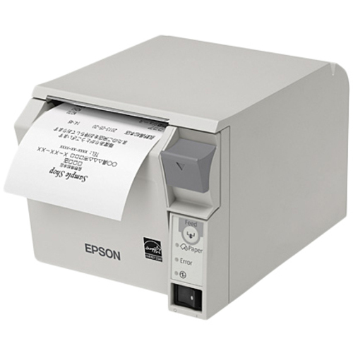 サーマルレシートプリンター／８０ｍｍ／ＵＳＢ・有線ＬＡＮ／前面操作／クールホワイト　■お取り寄せ品