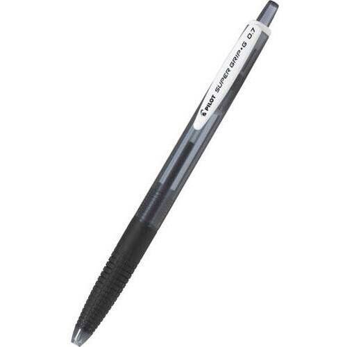スーパーグリップＧ　ノック式　０．７ｍｍ　黒１０本