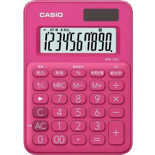 カラフル電卓ＭＷ－Ｃ８Ｃ－ＲＤ－Ｎ　ビビッドピンク