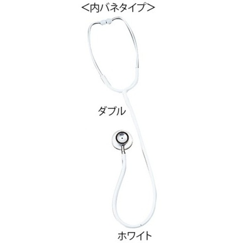 ナーシングスコープ　Ｎｏ．１２０　（内バネ式　ダブル）　ホワイト　０１２０Ｂ１１６　０－１６７１－０６