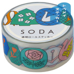 ソ－ダ　透明マステ（ピンバッジ）Ｘ３　【お取り寄せ品】５営業日以内届