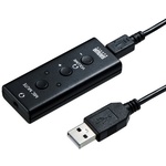 ＵＳＢオーディオ変換アダプタ（４極ヘッドセット用）　ＭＭ－ＡＤＵＳＢ４Ｎ　■お取り寄せ品