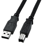 ナイロンメッシュＵＳＢケーブル（１．５ｍ）　ＫＵ２０－ＮＭ１５Ｋ　■お取り寄せ品