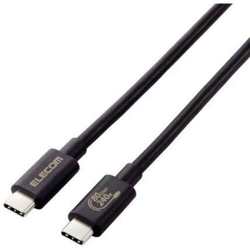 ＵＳＢ４ケーブル／Ｃ－Ｃタイプ／認証品／ＵＳＢ　ＰＤ／２４０Ｗ／１ｍ　ＵＳＢ４－Ｖ２ＣＣＥ１０ＮＢＫ　■２営業日内届