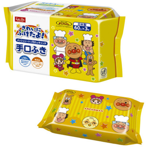 アンパンマン　手口ふき６０枚&times;３個パック