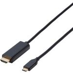 変換ケーブル／ＵＳＢ　Ｔｙｐｅ－Ｃ　－　ＨＤＭＩ／１．０ｍ／ブラック　ＣＡＣ－ＣＨＤＭＩ１０ＢＫ２　■お取り寄せ品