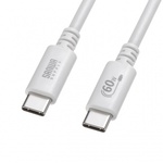 ＵＳＢ　２．０　Ｔｙｐｅ－Ｃケーブル（ＰＤ６０Ｗ・３ｍ・ホワイト）　ＫＵ－ＣＣＰ６０３０Ｗ　■お取り寄せ品