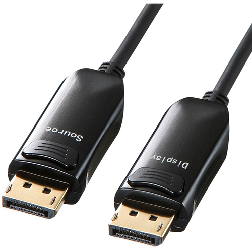 ＤｉｓｐｌａｙＰｏｒｔ光ファイバケーブル（ブラック・２０ｍ）　ＫＣ－ＤＰＦＢ２００　■お取り寄せ品