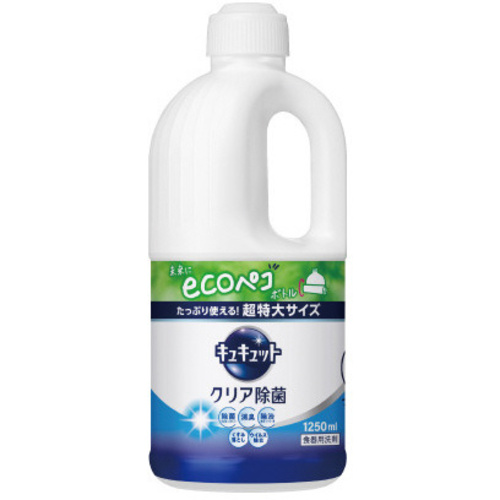 キュキュット　クリア除菌　詰替　１２５０ｍｌ&times;６