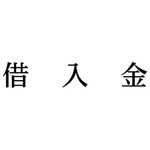 科目印　借入金　【お取り寄せ品】６営業日以内届