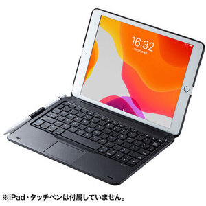 １０．２インチｉＰａｄ専用ケース付きキーボード　タッチパッド内蔵　ＳＫＢ－ＢＴＩＰＡＤ２ＢＫ　■お取り寄せ品
