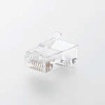 ＲＪ４５コネクタ／ＣＡＴ６・ＣＡＴ６Ａ対応／単線・ヨリ線対応／１００個入り　ＬＤ－６ＲＪ４５Ｔ１００　■お取り寄せ品