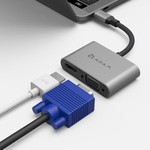 ＵＳＢ　Ｔｙｐｅ－Ｃ　ＶＧＡ／ＨＤＭＩ変換アダプター　グレー　ＡＡＰＡＤＨＵＢＶＨ１ＧＹ　■お取り寄せ品