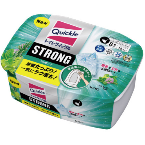 トイレクイックルＳＴＲＯＮＧ　エクストラハーブの香り　本体　８枚入