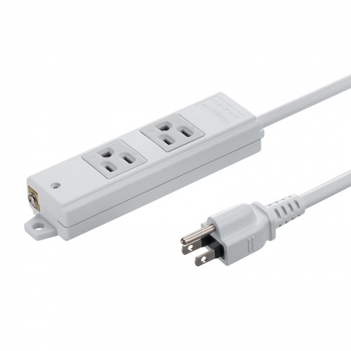 工事物件タップ（３Ｐ・２個口・２ｍ）　ＴＡＰ－ＫＳ２Ｎ－２　■お取り寄せ品