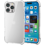 ｉＰｈｏｎｅ　１６　Ｐｒｏ　Ｍａｘ用ハイブリッドケース／エアバッグ／四隅／ＭＵＢＲＡＩＮ／クリア×クリア　■お取り寄せ品