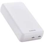 モバイルバッテリー／２００００ｍＡｈ／ＵＳＢ　ＰＤ対応／ホワイト　ＤＥ－Ｃ５２－２００００ＷＨ　■お取り寄せ品