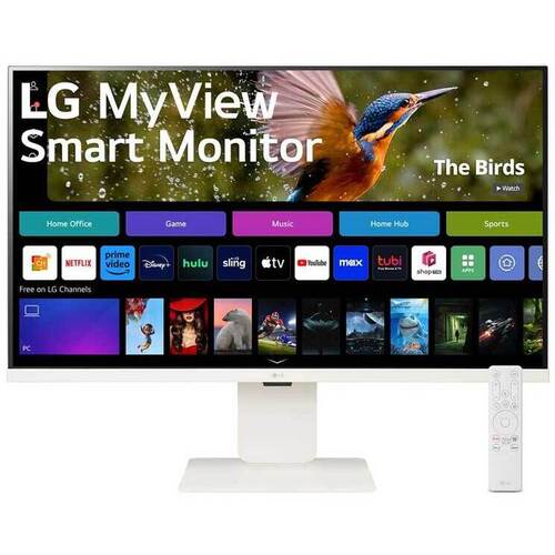 スマートモニター　３１．５型／ホワイト／ＷｅｂＯＳ２３／スタンド型　３２ＳＲ８３Ｕ－Ｗ　■お取り寄せ品