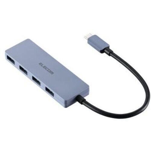 ＵＳＢ　ＨＵＢ／ＵＳＢ－Ｃ／ＵＳＢ５Ｇｂｐｓ／バスパワー／４ポート／１５ｃｍ／ネイビー　■お取り寄せ品