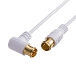 アンテナケーブル　ごく細　Ｓ２．５Ｃ－ＦＢ　片側Ｌ字　１ｍ　ＫＭ－ＡＴ２６－１０Ｗ　■お取り寄せ品