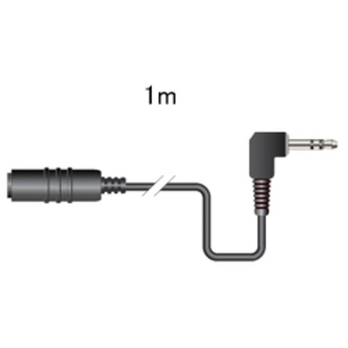 延長コード　１ｍ　Ｌ型ステレオミニプラグ－ステレオミニジャック　ＥＸＣ－Ｌ１５Ｇ　■お取り寄せ品