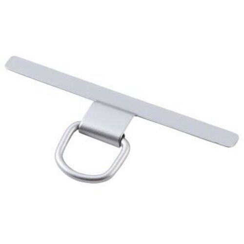 ストラップホールシート／ステンレス／高強度／１口タイプ／２枚入り／保護シート２枚付属／シルバー　■お取り寄せ品