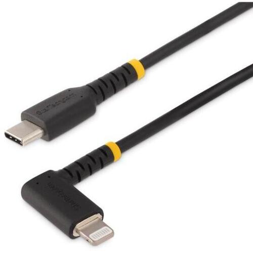 ＵＳＢ－Ｃ－Ｌｉｇｈｔｎｉｎｇケーブル／１ｍ／ＵＳＢ２．０／Ｌ型右向　ＲＵＳＢ２ＣＬＴＭＭ１ＭＲ　■お取り寄せ品
