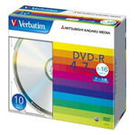 ＤＶＤ－Ｒ　４．７ＧＢ　ＰＣデータ用　１６倍速対応　１０枚スリムケース入り　シルバーディスク　■お取り寄せ品