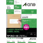 紙ラベル　レーザー用　２７面四辺余白角丸　１００枚