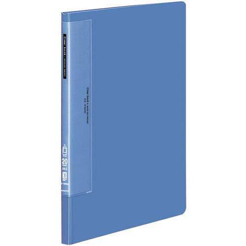 クリヤーブックＷＣ　固定式Ａ４縦２０Ｐ青１０冊