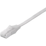 Ｃａｔ６Ａ　ツメの折れないＬＡＮケーブル　フラット　ストレート　２ｍ　ホワイト　ＢＳＬＳ６ＡＦＵ２０ＷＨ　■お取り寄せ品