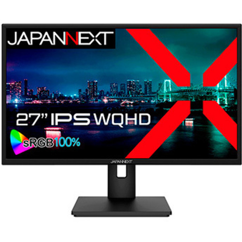 液晶ディスプレイ　２７型／２５６０×１４４０／ＤＰ×１、ＨＤＭＩ×１／ブラック／スピーカー有／１年保証　■２営業日内届