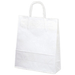 手提げバッグ　１０Ｐ白無地　小　【お取り寄せ品】７営業日以内届
