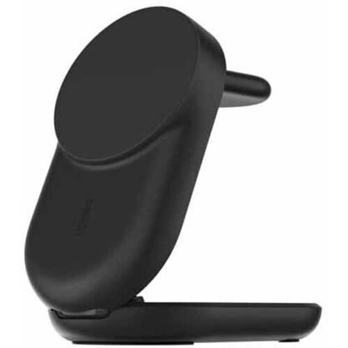 ＵｌｔｒａＣｈａｒｇｅ　Ｑｉ２　２５Ｗ　３－ｉｎ－１　折りたたみ式マグネット充電器　ラウンド型　ブラック　■２営業日内届