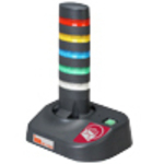 メル丸くん　電子メール直接受信（ＰＯＰ／ＩＭＡＰ対応）警告灯　５灯色レンズ／ダークグレー　■お取り寄せ品