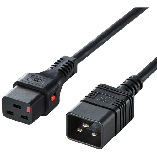抜け防止ロック電源コード（２ｍ）　ＡＰＷ１５－Ｃ２０Ｃ１９ＬＫ０２　■お取り寄せ品