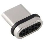 ＵＳＢ　Ｔｙｐｅ－Ｃコネクタ／着脱式マグネット／付け替え用／最大２４０Ｗ／ブラック　■お取り寄せ品