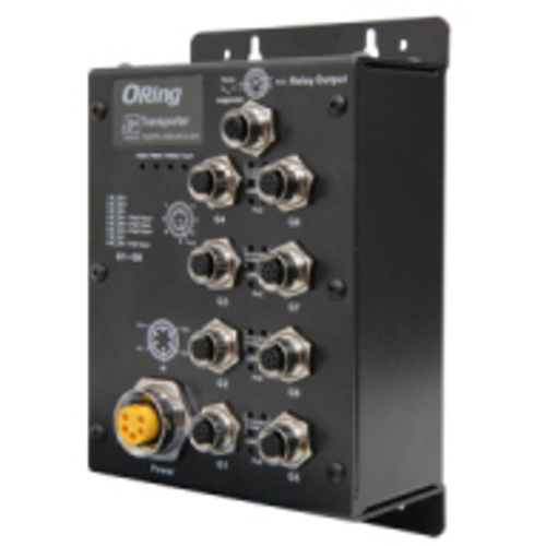 非管理型８ＰギガＰｏＥスイッチ　バイパス機能　ＤＣ２４Ｖ　ＴＧＸＰＳ－１０８０－Ｍ１２－ＢＰ２－２４Ｖ　■お取り寄せ品