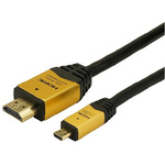 ＨＤＭＩマイクロケーブル　３．０ｍ　金　【お取り寄せ品】１２営業日以内届