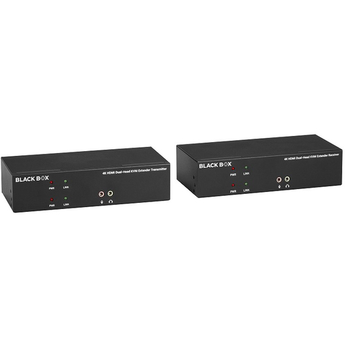 デュアルディスプレイ対応ＫＶＭエクステンダーキット　（ＨＤＭＩ／ＵＳＢ／光ファイバ／４Ｋ対応）　■お取り寄せ品