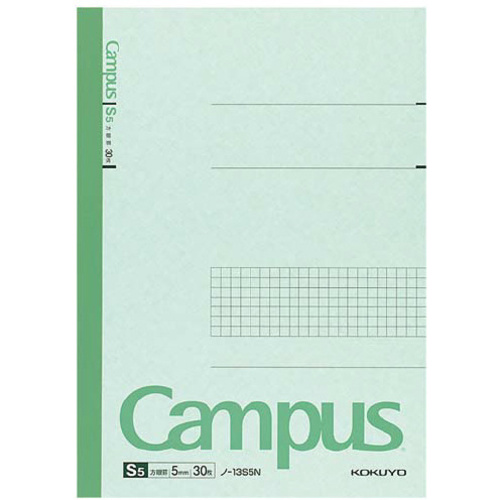 キャンパスノートセミＢ５　５ｍｍ方眼罫３０枚