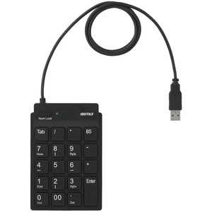 スリムテンキーボード　Ｔａｂキー付き　ブラック　■お取り寄せ品