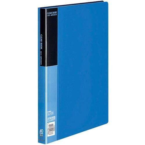 クリヤーブックベーシックＡ４縦４０ポケット青１０冊