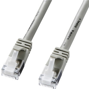 ツメ折防止ＣＡＴ５ｅＳＴＰ　ＬＡＮケーブル（２ｍ・ライトグレー）　■お取り寄せ品